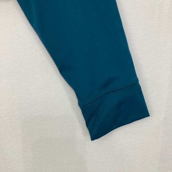 New Banana Republic Large Blue Scuba Nylon Fabric Compression Top - Picture 3 of 9